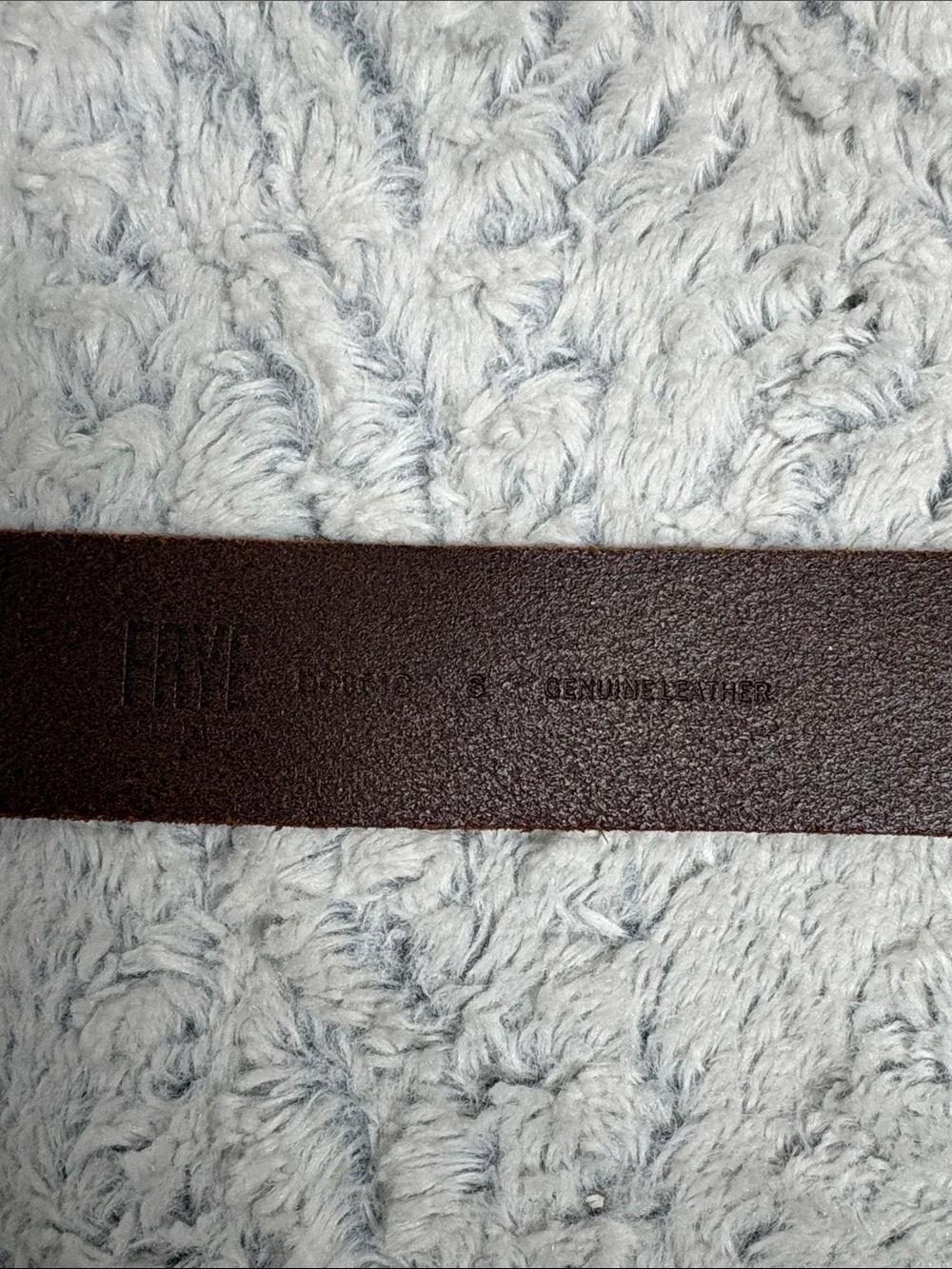 Frye woman’s brown leather Belt with Antiqued Brass Buckle small